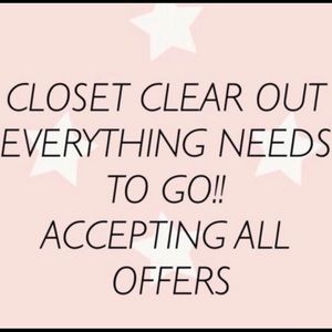 CLOSET SALE